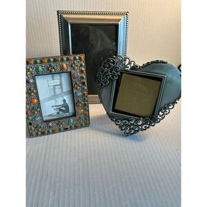 Picture Frames 3  jeweled heart decor rope embellished Photos Gifts Embellished